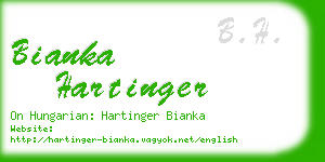bianka hartinger business card
